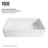 Magnolia Matte Stone Vessel Bathroom Sink/Basin with Deep Bowl, White E8Y7 - product image 3