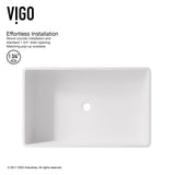 Magnolia Matte Stone Vessel Bathroom Sink/Basin with Deep Bowl, White E8Y7 - product image 4