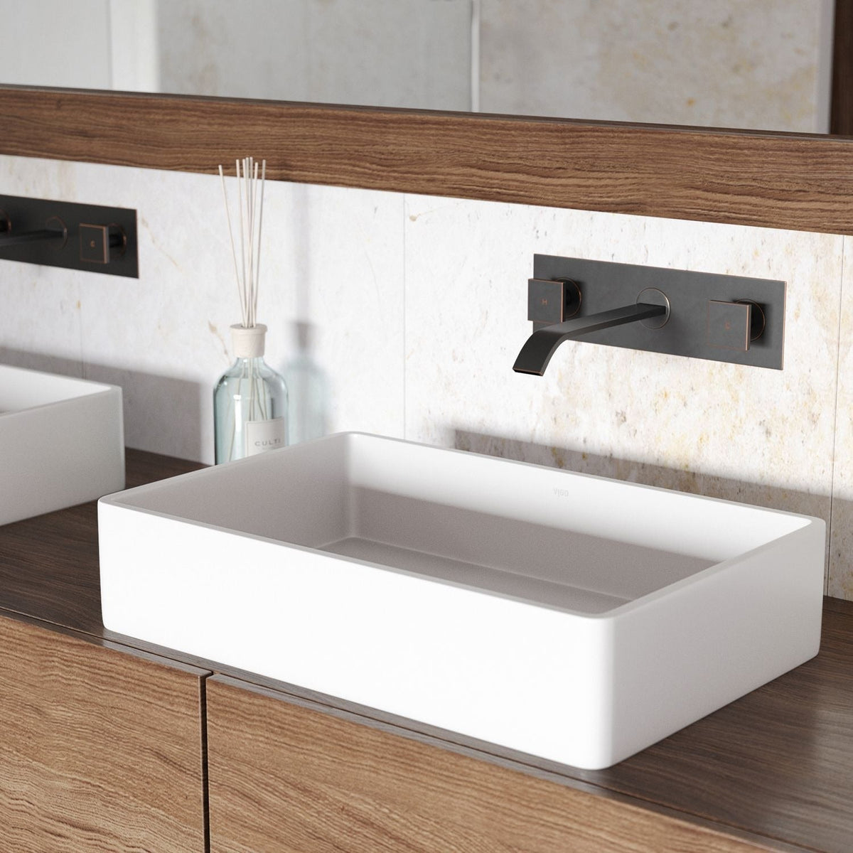 Magnolia Matte Stone Vessel Bathroom Sink/Basin with Deep Bowl, White E8Y7 - product image 6