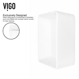 Marigold MatteStone Matte White Bathroom Sink/Basin Set with Apollo Faucet and Rectangular Composite Vessel P4U1 - product image 7