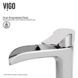 Marigold MatteStone Matte White Bathroom Sink/Basin Set with Niko Faucet and Rectangular Composite Vessel E7G4 - product image 3