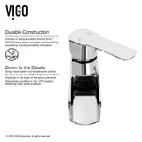 Marigold MatteStone Matte White Bathroom Sink/Basin Set with Niko Faucet and Rectangular Composite Vessel E7G4 - product image 4