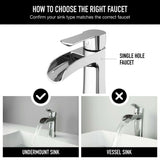 Paloma Single Handle Single Hole Bathroom Sink Faucet, WaterSense Certified, Chrome R1Z8 - product image 3