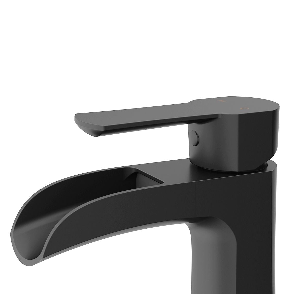 Paloma Single Handle Single Hole Bathroom Sink Faucet, WaterSense Certified, Matte Black W5O3 - product image 2