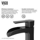Paloma Single Handle Single Hole Bathroom Sink Faucet, WaterSense Certified, Matte Black W5O3 - product image 4