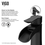Paloma Single Handle Single Hole Bathroom Sink Faucet, WaterSense Certified, Matte Black W5O3 - product image 5