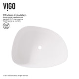 Peony Matte Stone Novelty Composite Vessel Bathroom Sink/Basin with Deep Bowl, White T3T1 - product image 4