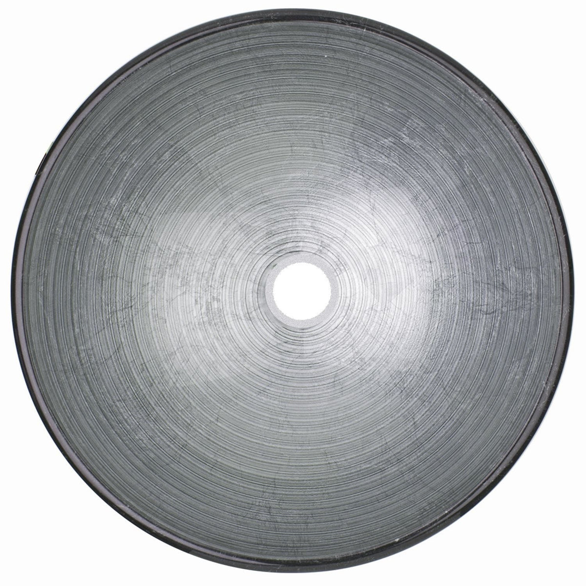 Simply Glass Round Vessel Bathroom Sink/Basin with Deep Bowl, Gray E4D2 - product image 2