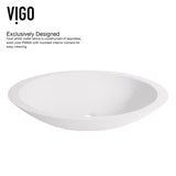 Wisteria White Bathroom Sink Set with Matte Black Olus Faucet X5P3 - product image 4