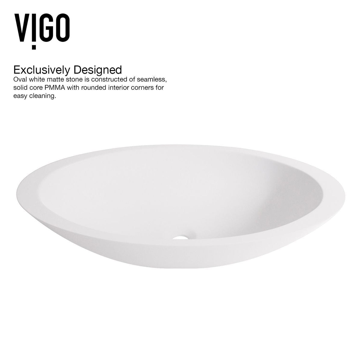 Wisteria White Bathroom Sink Set with Matte Black Olus Faucet X5P3 - product image 4