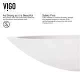 Wisteria White Bathroom Sink Set with Matte Black Olus Faucet X5P3 - product image 5