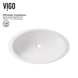 Wisteria White Bathroom Sink Set with Matte Black Olus Faucet X5P3 - product image 7
