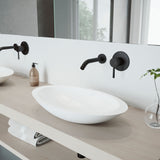 Wisteria White Bathroom Sink Set with Matte Black Olus Faucet X5P3 - product image 8