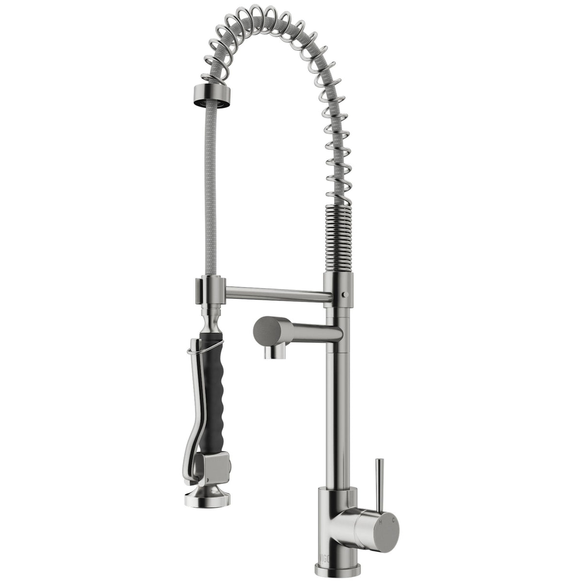 Zurich Single Handle Pull Down Spray Kitchen Faucet, Stainless Steel X6H6 - product image 1