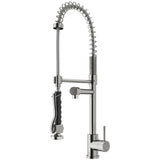 Zurich Single Handle Pull Down Spray Kitchen Faucet, Stainless Steel X6H6 - product image 2