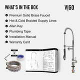Zurich Single Handle Pull Down Spray Kitchen Faucet, Stainless Steel X6H6 - product image 4