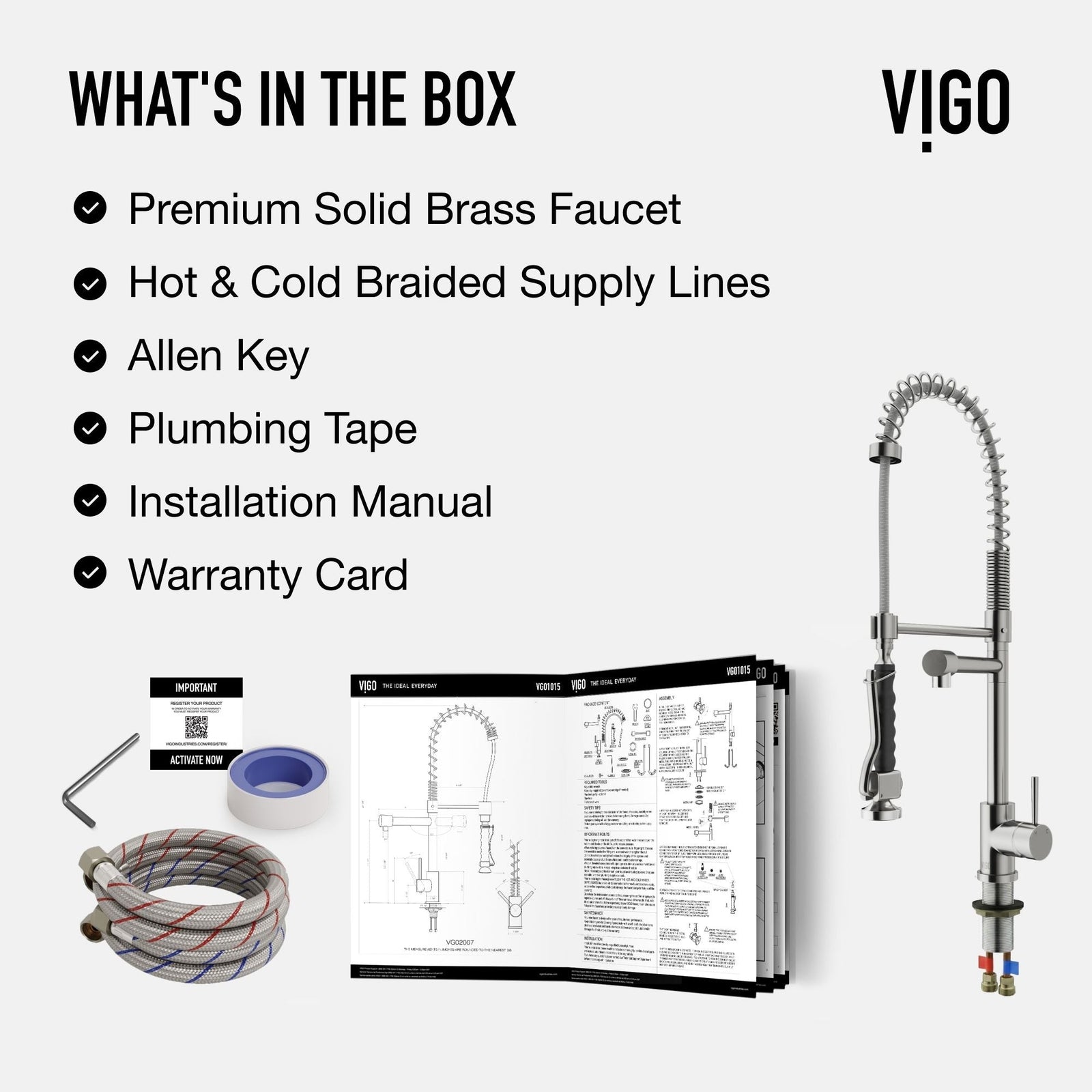 Zurich Single Handle Pull Down Spray Kitchen Faucet, Stainless Steel X6H6 - product image 4