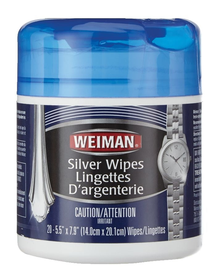 Silver Wipes, for Sterling Silver, Silver Plate & Fine Antique Silver, 20-pk N8A7 - product image 1