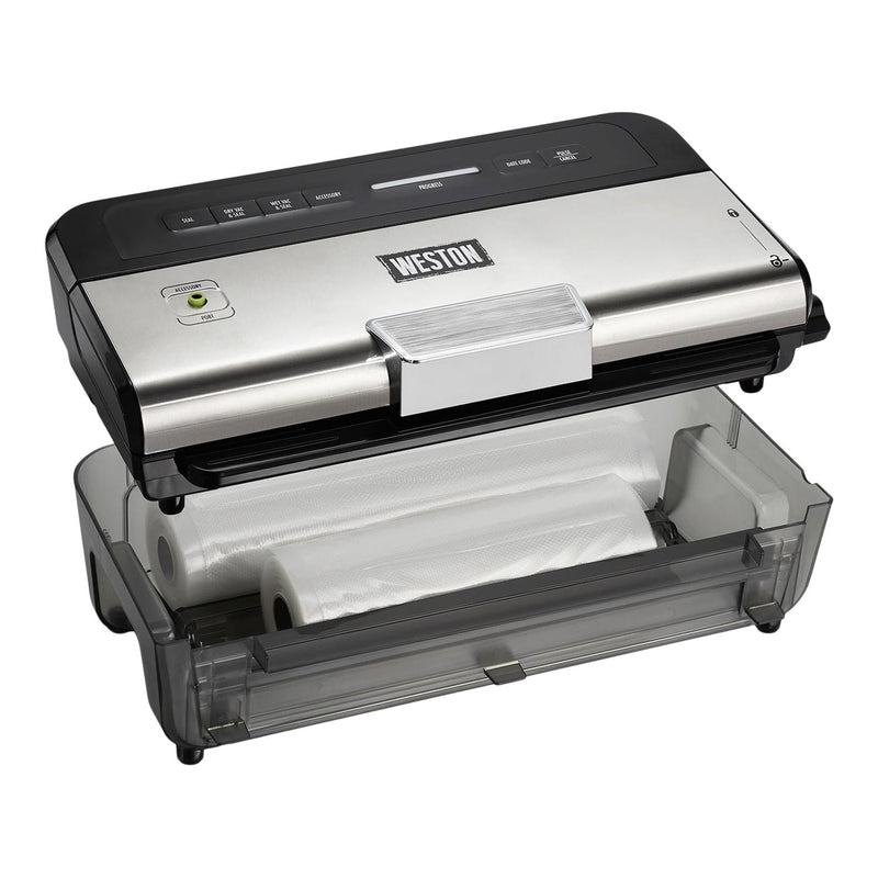 Wet & Dry Sealer 11-in Vacuum Sealer With Date Code Stamp, Black M5N6