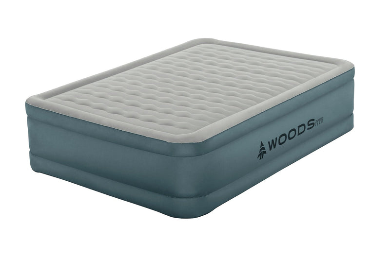 Double-High ToughGuard Airbed with Built-in AlwayzAire Pump, Queen K7I9