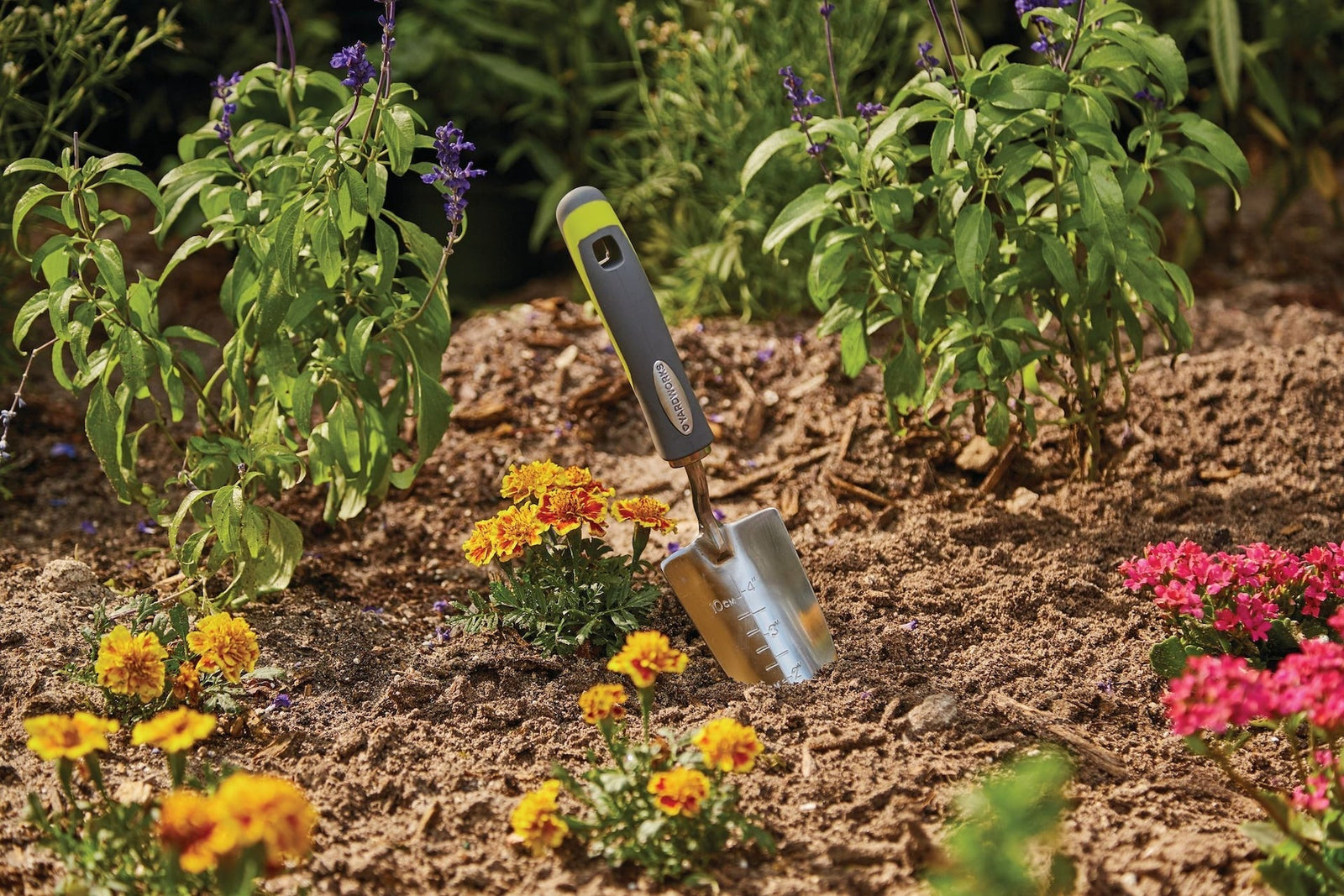 12-in Stainless-Steel Hand Transplanter with Rubber Handle O6L6 - product image 3