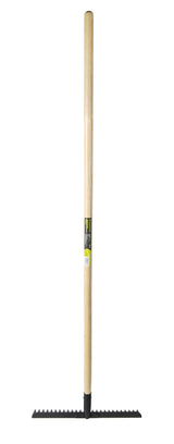 18.5-in Wide Metal 26-Tine Landscape Rake, 60-in Hardwood Shaft E6I4 - product image 1