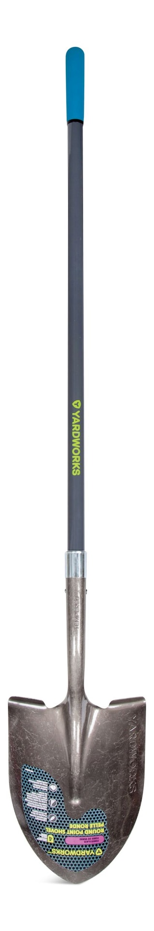 Ergo Steel Round-Point Long-Handle Shovel, 57-in Fibreglass Shaft I3R6