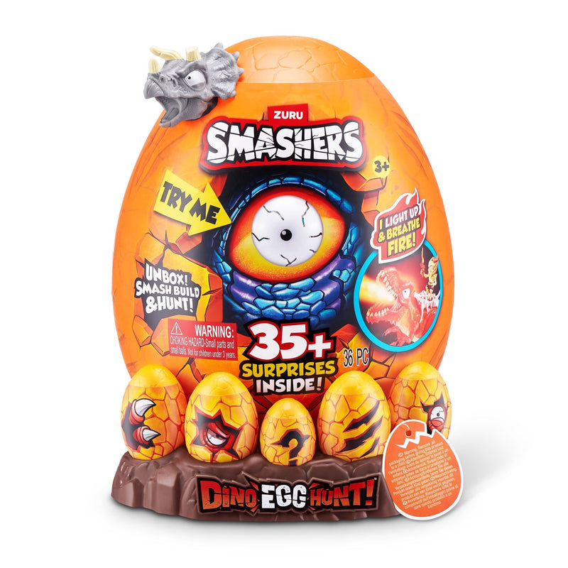 Smashers Dino Egg Hunt Mystery Playset Capsule for Ages 3+, Assorted Figures Z9M8