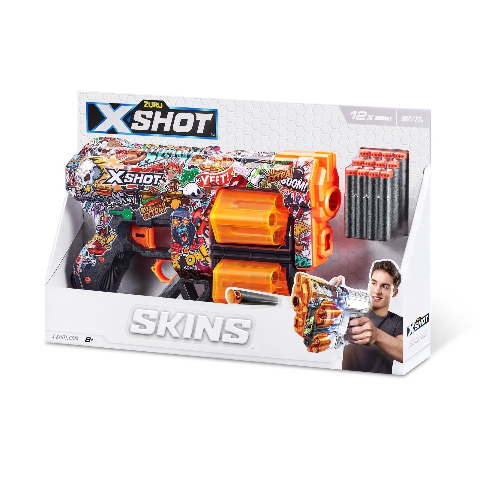 X-Shot Skins Dread, 7 Unique Designs, 12-Dart Capacity, Ages 8+ G5A0 - product image 3