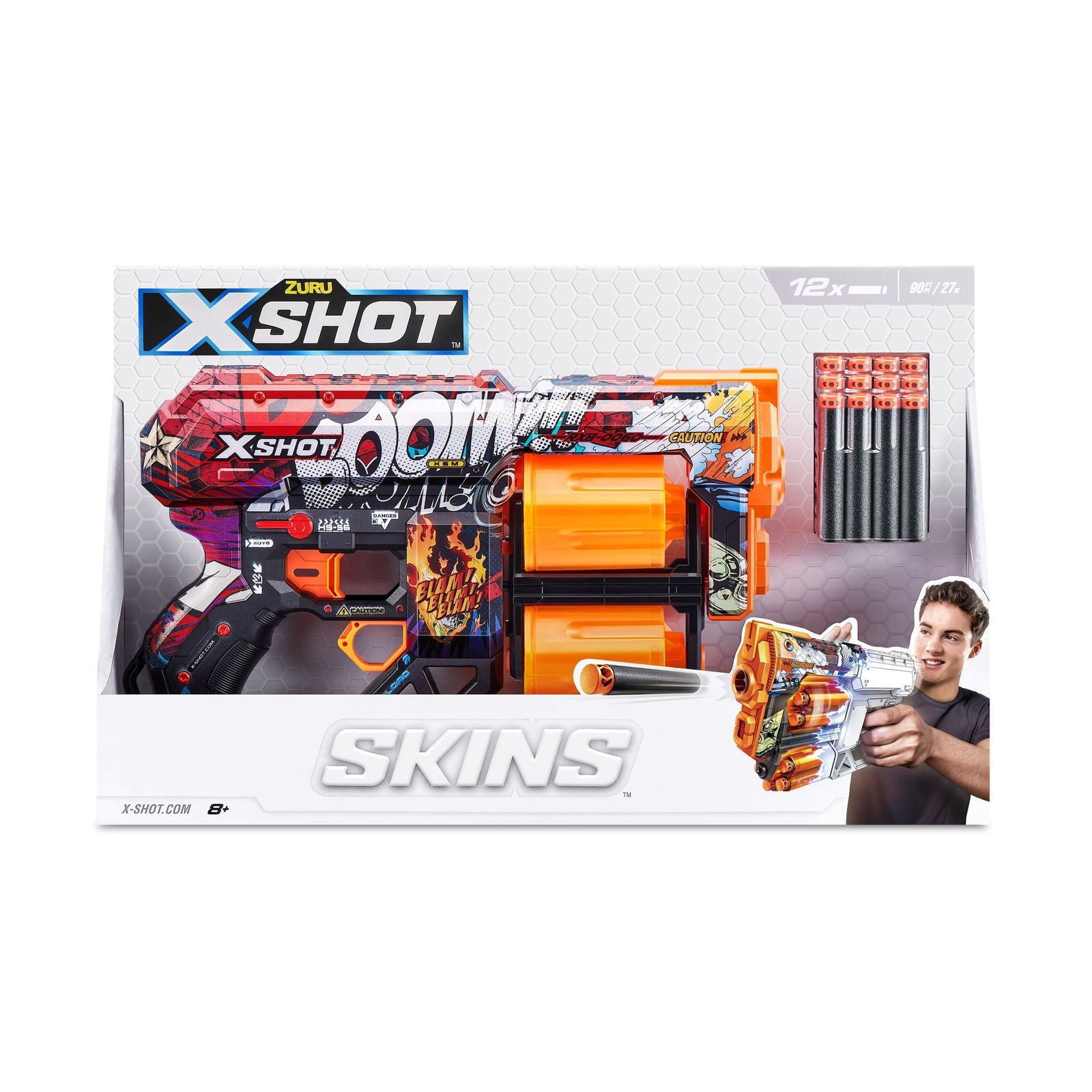 X-Shot Skins Dread, 7 Unique Designs, 12-Dart Capacity, Ages 8+ G5A0 - product image 4