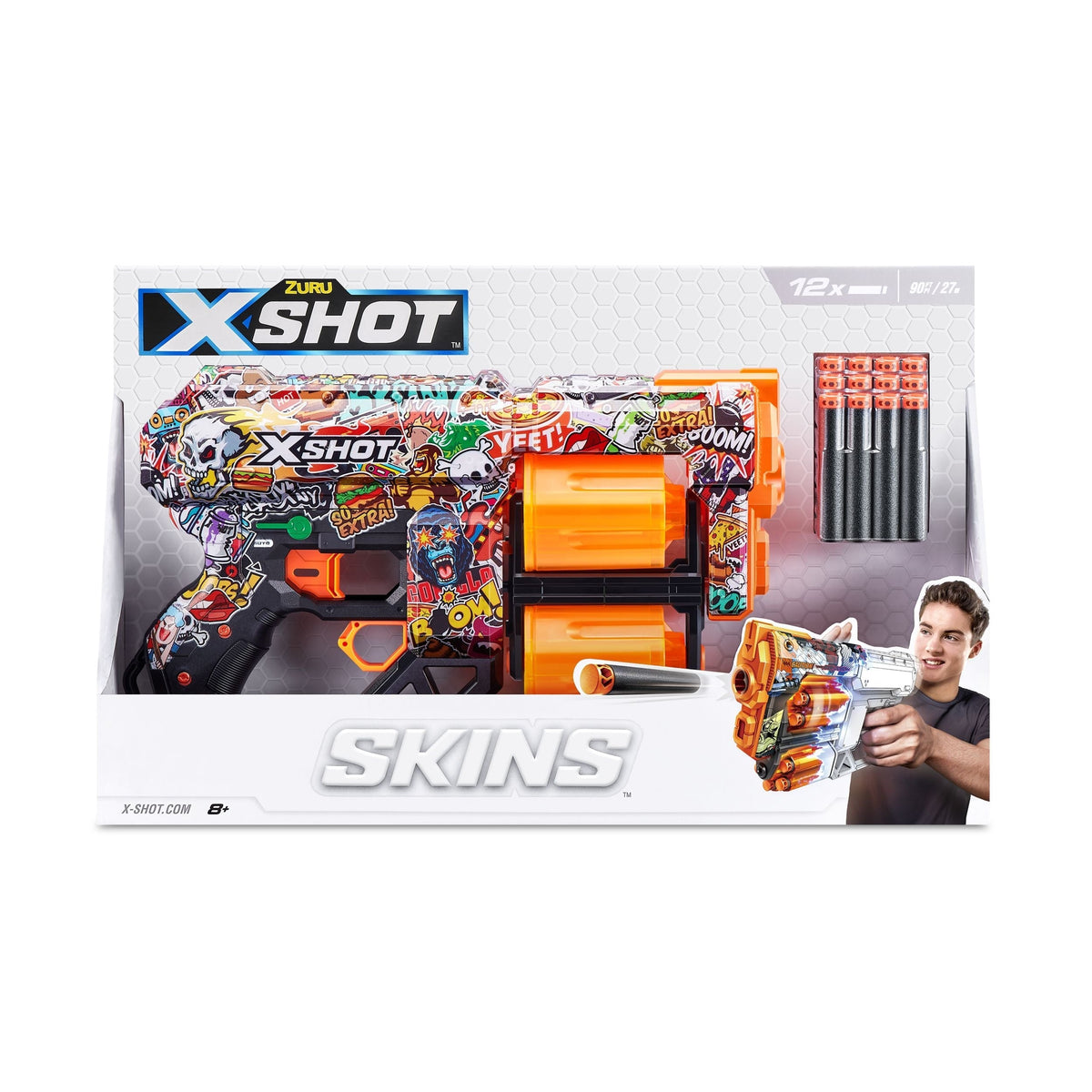 X-Shot Skins Dread, 7 Unique Designs, 12-Dart Capacity, Ages 8+ G5A0 - product image 6